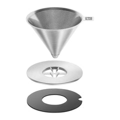 Pour over coffee dripper, 18/10 Stainless Steel