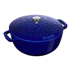 3.75 qt, Essential French Oven Lilly Lid, dark blue
