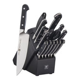 16-pc, Knife block set, black matte