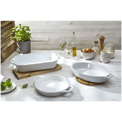 3-pc, Mixed Baking Dish Set, white