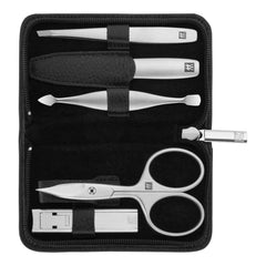 5-pc, Manicure Pedicure Set With Compact Nail Clippers