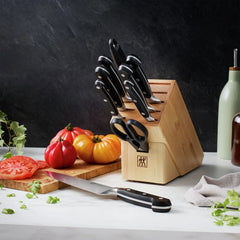 10-pc, Knife block set, natural