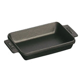 5.5-x 4.25 inch, Rectangular, Mini Baker, Black Matte