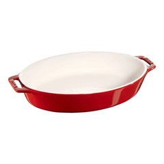 12.25 inch, Oval, Baking Dish, Cherry