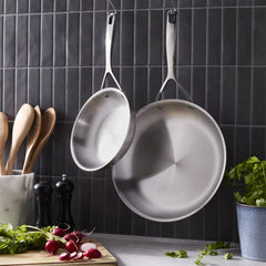 2-pc, 18/10 Stainless Steel, Frying Pan Set