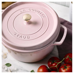 5.5 qt, Round, Dutch Oven, Pink Peony