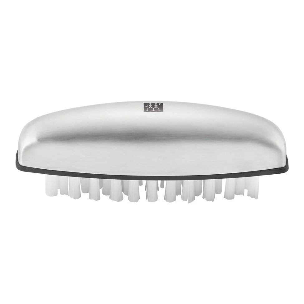 Hand and nail brush, stainless steel | silver