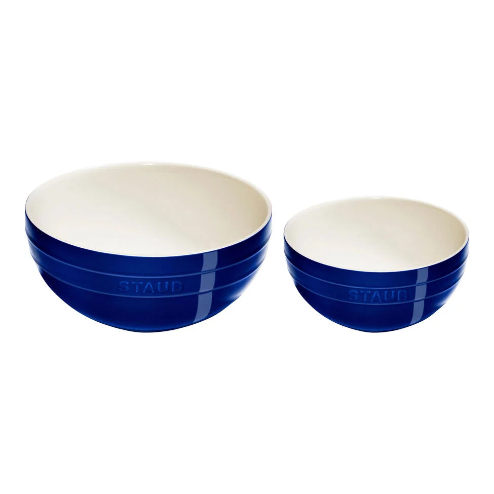 2-pc, Large Mixing Bowl Set, dark blue