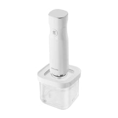 CUBE Container S / 11 cm, 0.35 Qt, Transparent-white