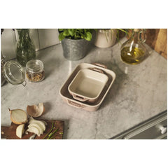 2-pc, Rectangular Baking Dish Set Macaron, light pink