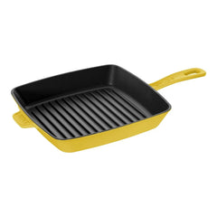 12-inch, Cast Iron, Square, Grill Pan, Citron