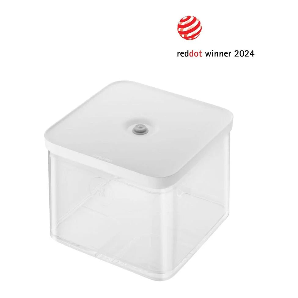 CUBE Container 2L / 21 cm, 4.2 Qt, Transparent-white