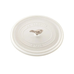 5.75 qt, Oval, Coq Au Vin Dutch Oven, Pure-white
