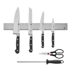 7-pc, Set with 17.5" Stainless Magnetic Knife Bar