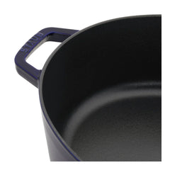 6.25 qt, Wide Oval Dutch Oven, dark blue