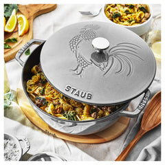 3.75 qt, Essential French Oven Rooster Lid, graphite grey