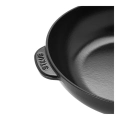10-inch, Daily Pan With Glass Lid, Black Matte