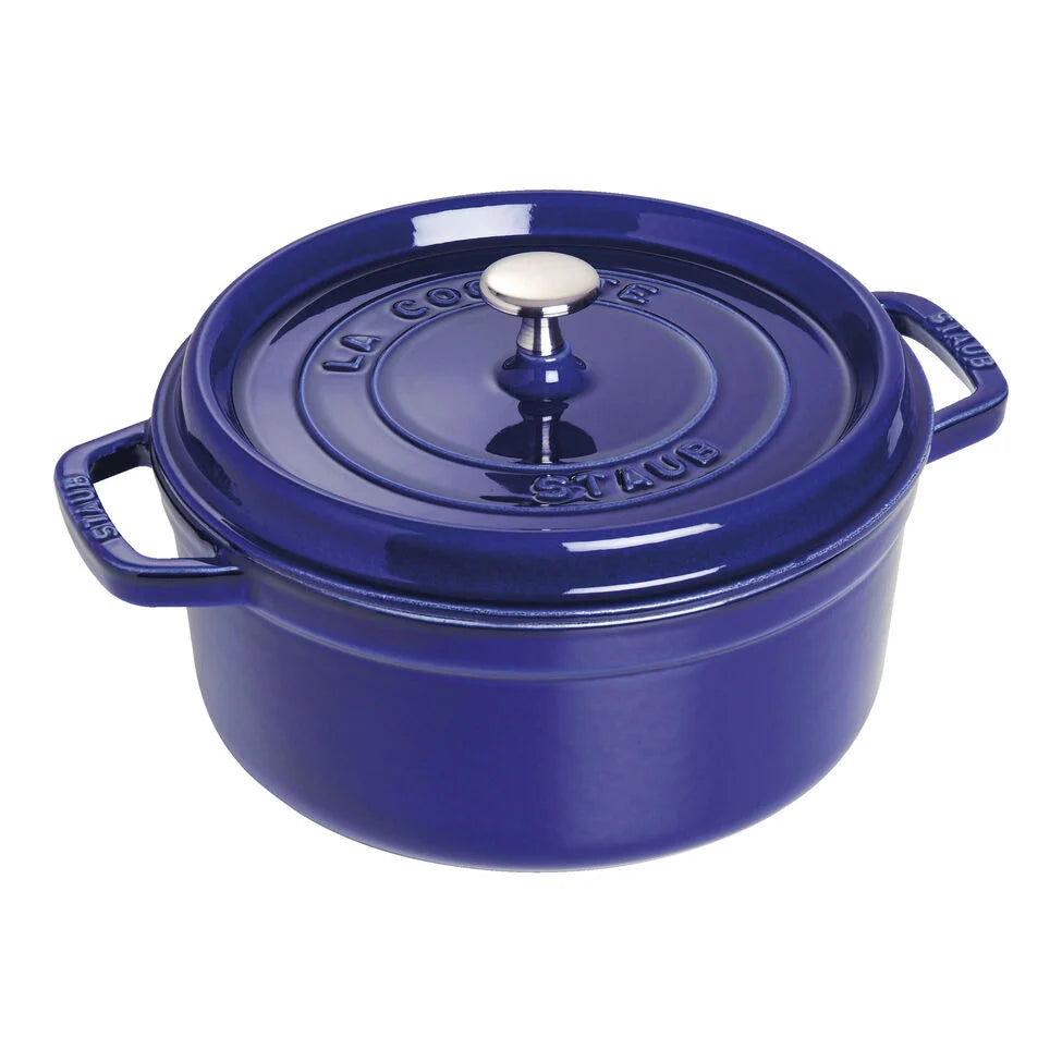 5.5 qt, Round, Dutch Oven, Dark Blue