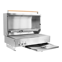Built-in Propane Gas Grill, silver