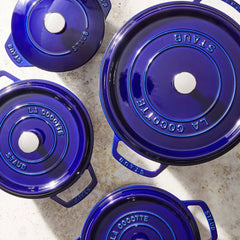 4 qt, Round, Dutch Oven, Dark Blue