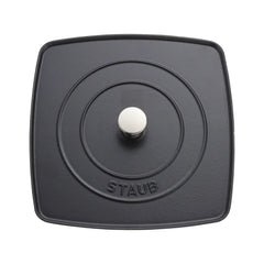 Square, 10.3" Grill Press, Black Matte