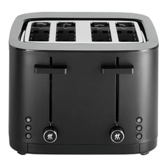 4 Short Slots Toaster, Black Matte