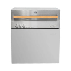 Natural gas grill, light grey