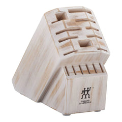 Rubberwood, Pro Rustic White Knife Block Empty