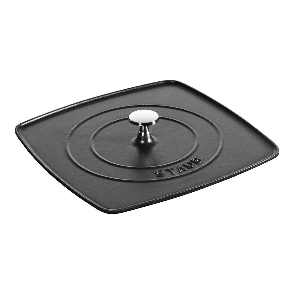 Square, 10.3" Grill Press, Black Matte