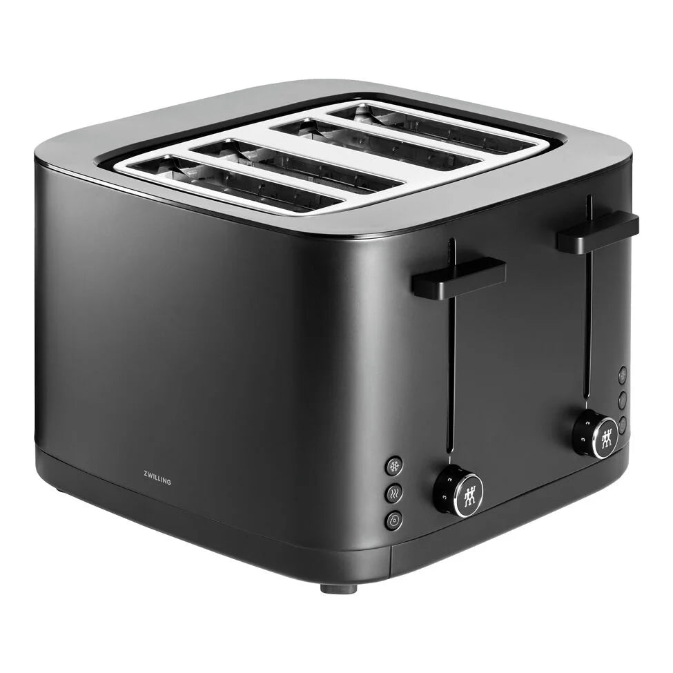 4 Short Slots Toaster, Black Matte