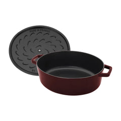 6.25 qt, Wide Oval Dutch Oven , grenadine