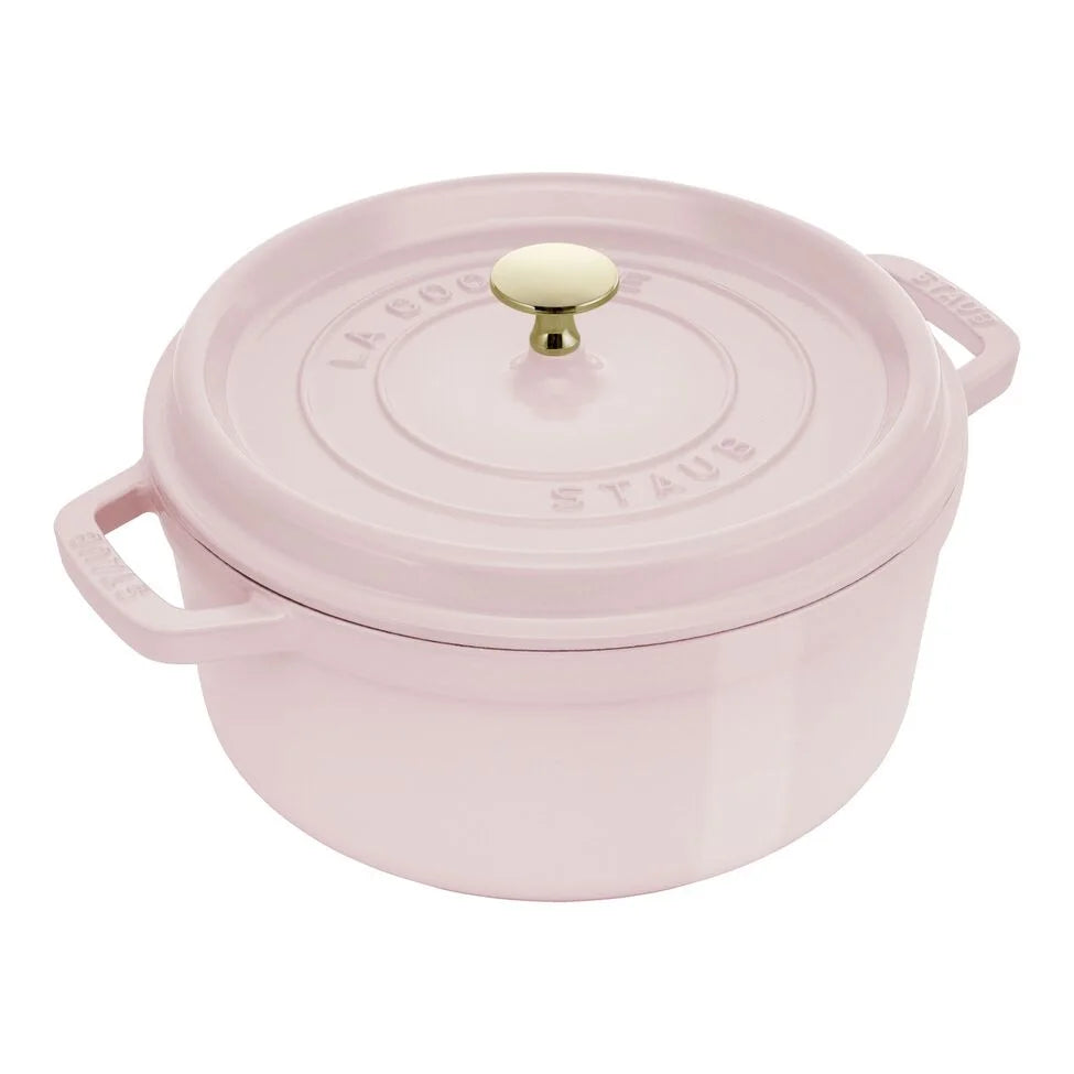 4 qt, Round, Dutch Oven, Pink Peony
