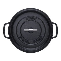 7 qt, Round, Dutch Oven Buster And Punch, Black Matte