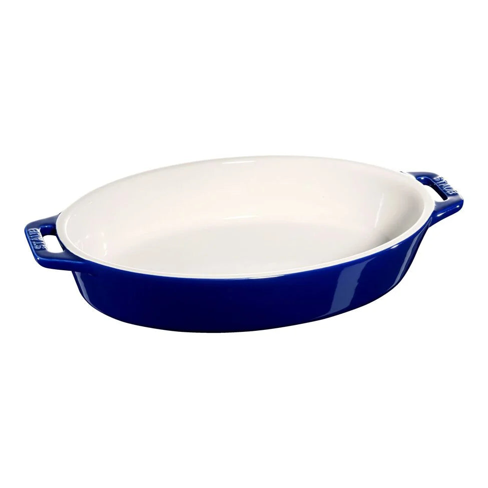 9-inch, Oval, Baking Dish, Dark Blue