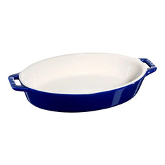 9-inch, Oval, Baking Dish, Dark Blue