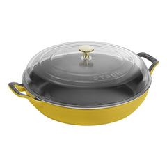 3.5 qt, Braiser With Glass Lid, Citron