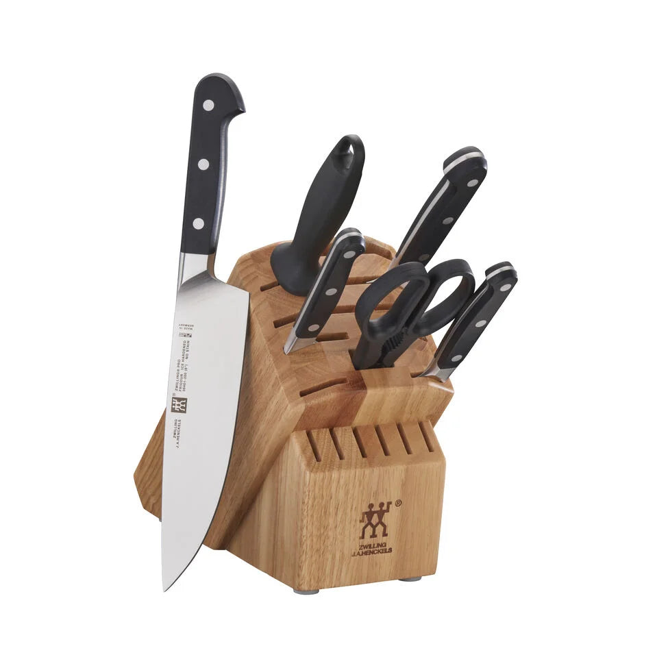 7-pc, Knife block set, natural