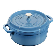4 qt, Round, Cocotte, French Blue