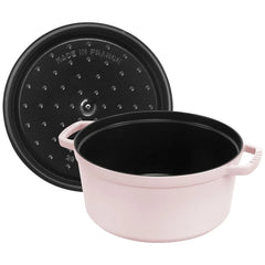 7 qt, Round, Dutch Oven, Pink Peony