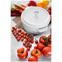 5.5 qt, Round, Dutch Oven, Pure-white