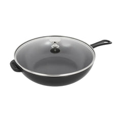 10-inch, Daily Pan With Glass Lid, Black Matte