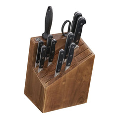 12-pc, Knife block set, brown