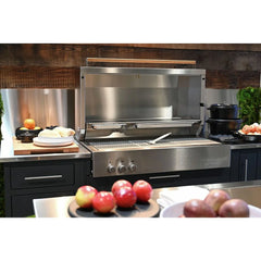 Built-in Propane Gas Grill, silver