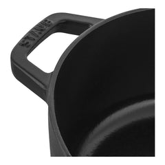 6.25 qt, Wide Oval Dutch Oven, black matte