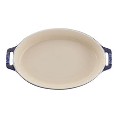 2-pc, Oval Baking Dish Set, dark blue