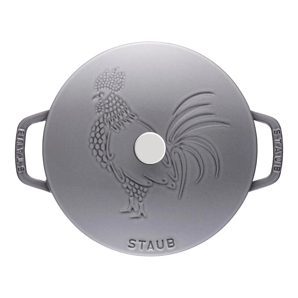 3.75 qt, Essential French Oven Rooster Lid, graphite grey