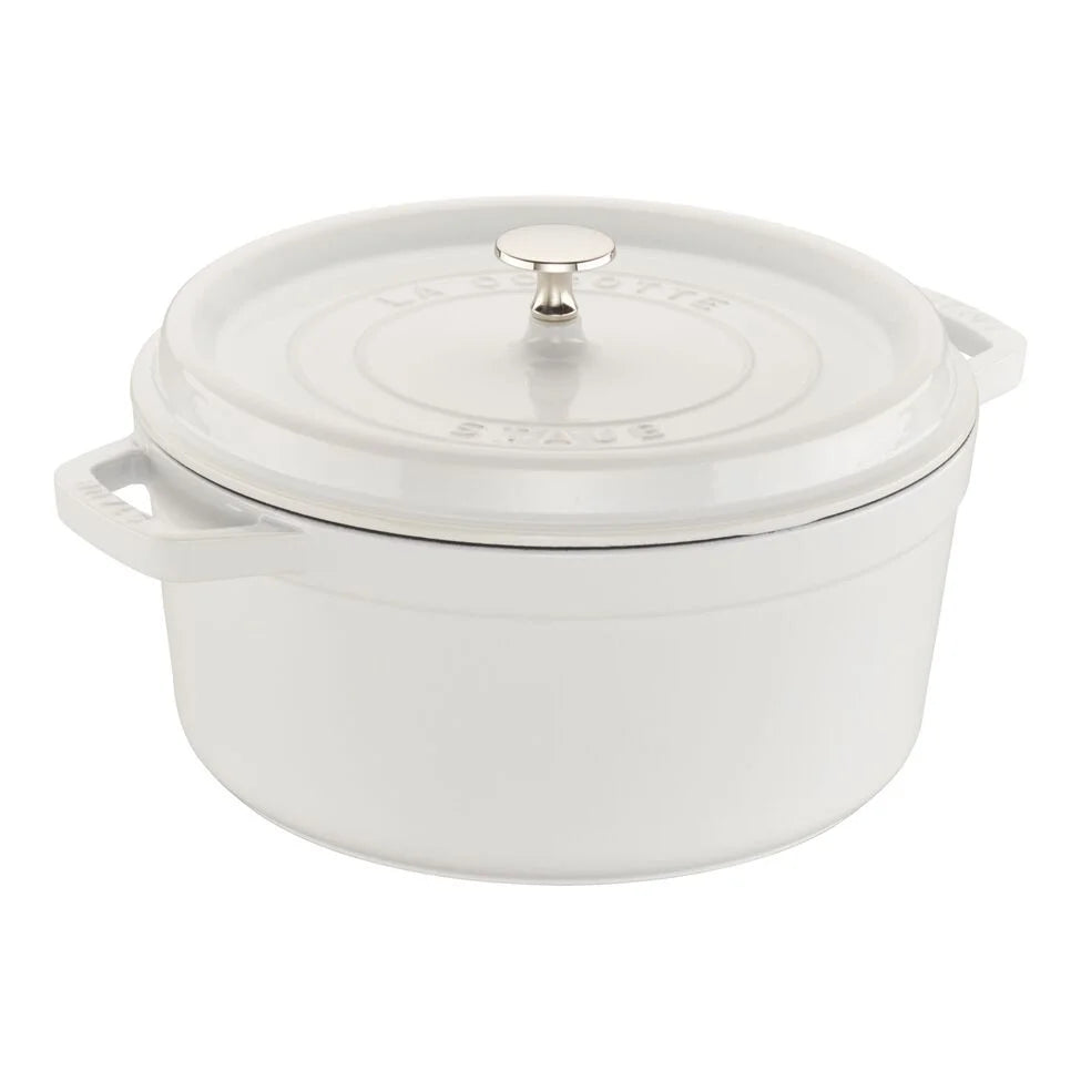 5.5 qt, Round, Dutch Oven, Pure-white