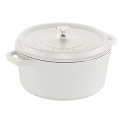 5.5 qt, Round, Dutch Oven, Pure-white