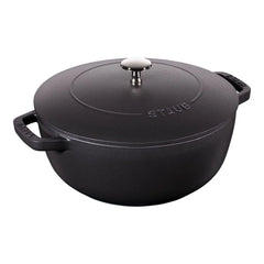 3.75 qt, French oven, black matte - Factory Second
