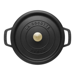 0.5 qt, Round, Dutch Oven, Black Matte